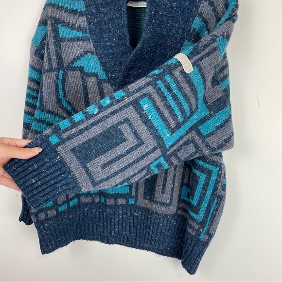Vintage 90s Adidas Abstract Sweater Made in Australia Sz 46 Medium - Picture 5 of 10